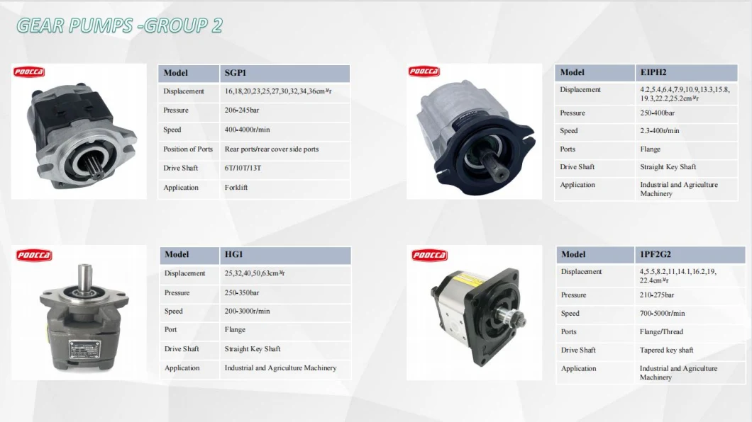 Marzocchi Alp Alp1 Alp1a Aluminum Shell Ghp1 Ghp2 Cast Iron Hydraulic Gear Pump